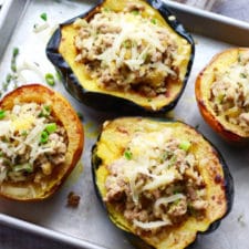 Stuffed Acorn Squash with Turkey and Rice-image