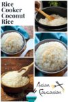 Coconut rice in bowls