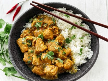 Thai Curry Chicken with Rice - Asian Inspired Eats Food Blog