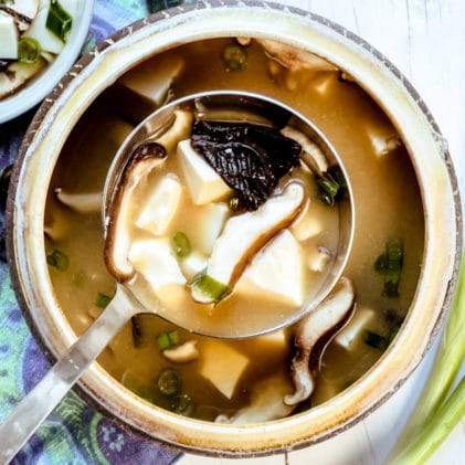 Easy Thai Clear Soup with Chicken and Tofu - Asian Inspired Eats Food Blog