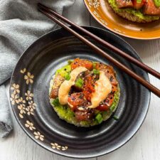 Sushi Waffles with Salmon and Tuna-image