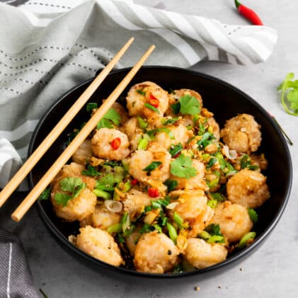 Spicy Baked Shrimp Balls Appetizer - Asian Inspired Eats Food Blog